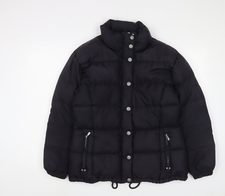 NEVICA Womens Black Puffer Jacket Jacket Size 10 Zip