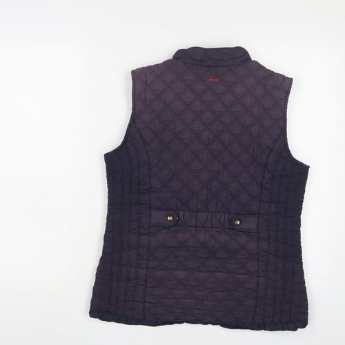 Joules Womens Blue Gilet Jacket Size 12 Zip