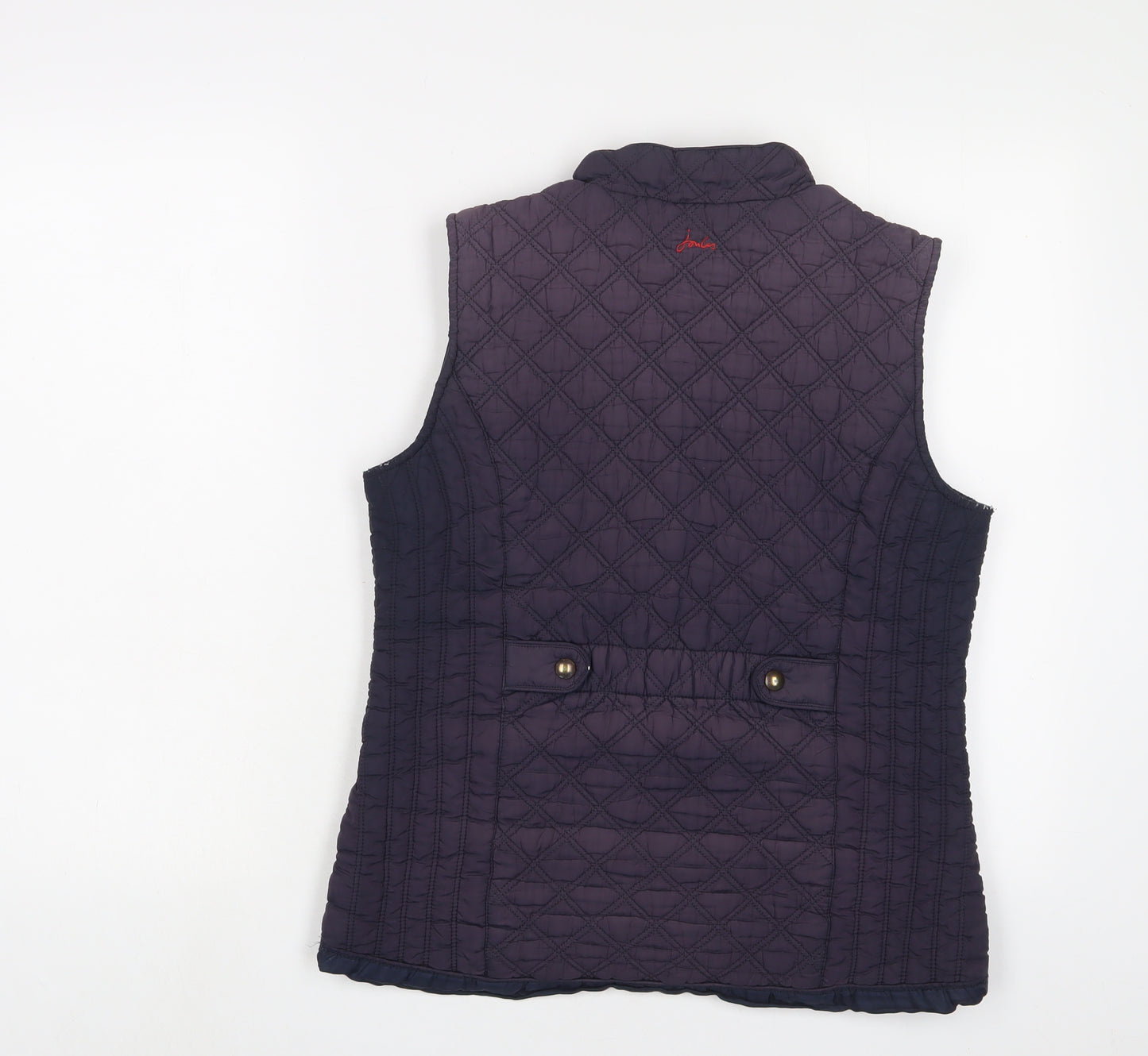 Joules Womens Blue Gilet Jacket Size 12 Zip