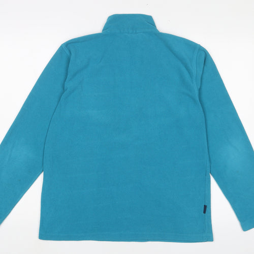 Granite Womens Blue Polyester Pullover Sweatshirt Size XL Zip - Logo, Embroidered
