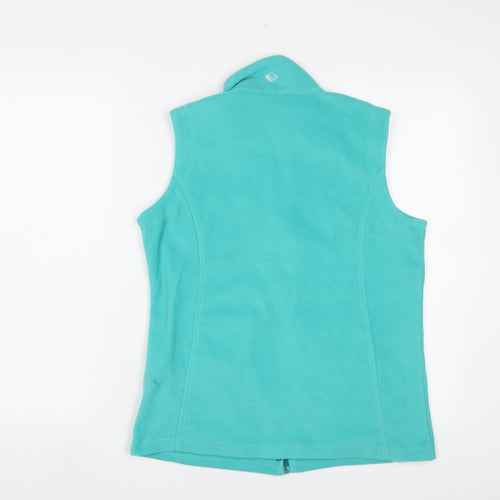 Regatta Womens Blue Gilet Jacket Size 10 Zip - Logo, Embroidered