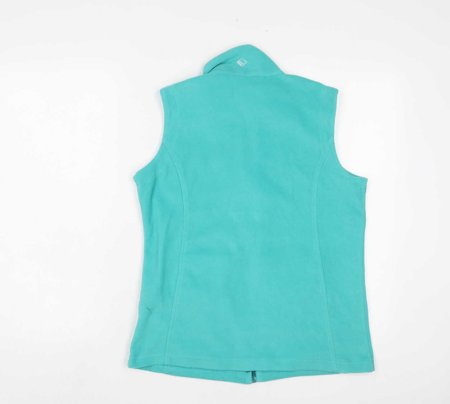 Regatta Womens Blue Gilet Jacket Size 10 Zip - Logo, Embroidered