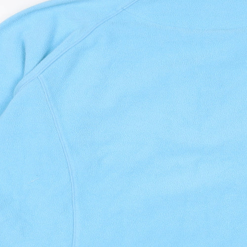F.LLI Campagnolo Womens Blue Polyester Pullover Sweatshirt Size 14 Zip