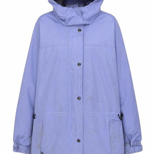 Outdoor Scene Womens Purple Rain Coat Coat Size 14 Zip