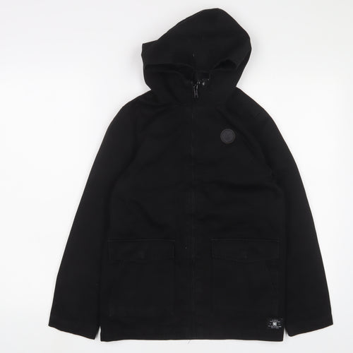 DC Shoes Boys Black Jacket Size 12 Years Zip