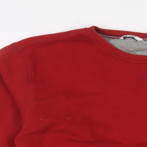 IZOD Womens Red Cotton Pullover Sweatshirt Size XL Pullover - Cropped