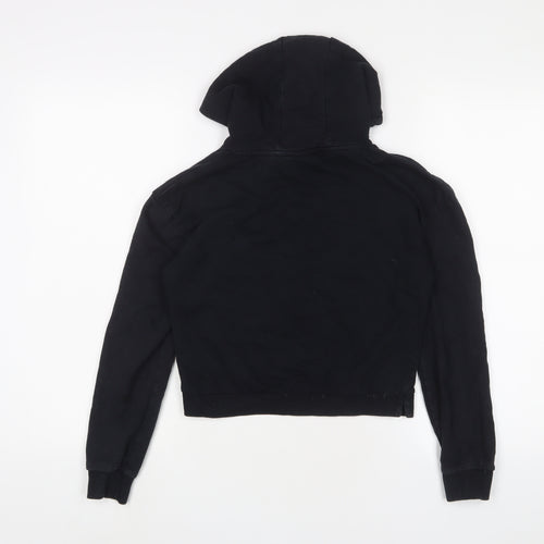 FRIENDS Girls Black Cotton Pullover Hoodie Size 11-12 Years Pullover