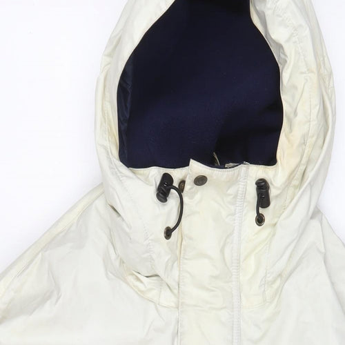 Ciro Citterio Mens White Quilted Coat Size L Zip