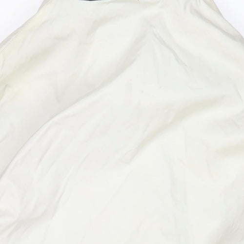 Ciro Citterio Mens White Quilted Coat Size L Zip