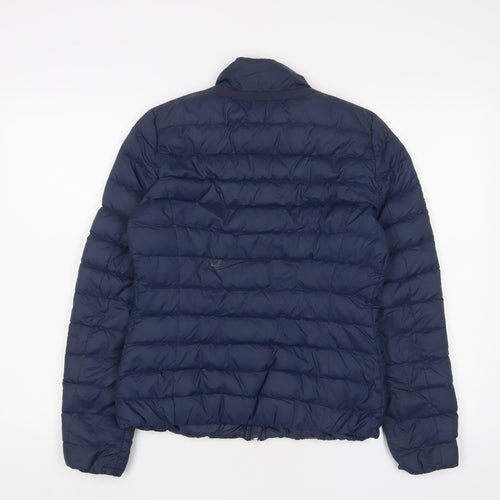 Geox Womens Blue Puffer Jacket Jacket Size 8 Zip