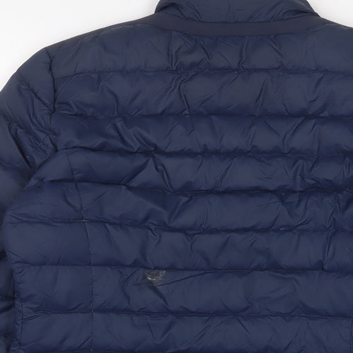 Geox Womens Blue Puffer Jacket Jacket Size 8 Zip