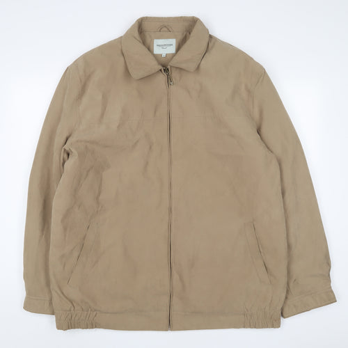 Greenwoods Mens Brown Jacket Size XL Zip