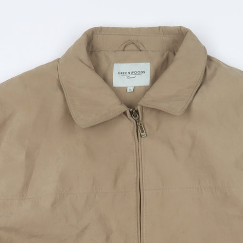 Greenwoods Mens Brown Jacket Size XL Zip