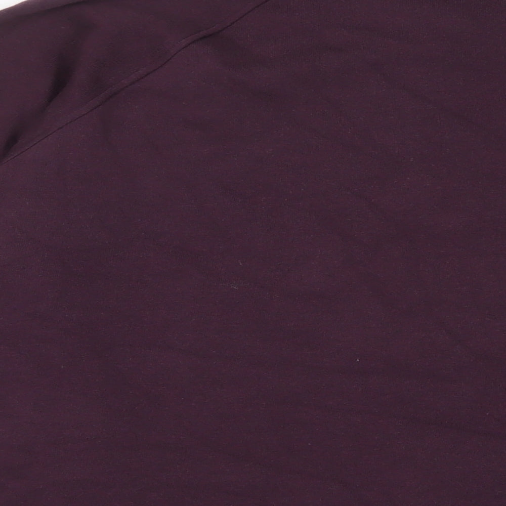 GOODMOVE Womens Purple Cotton Pullover Sweatshirt Size 14 Pullover