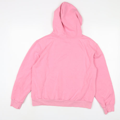 Marks and Spencer Womens Pink Cotton Pullover Hoodie Size 10 Pullover - Bonjour