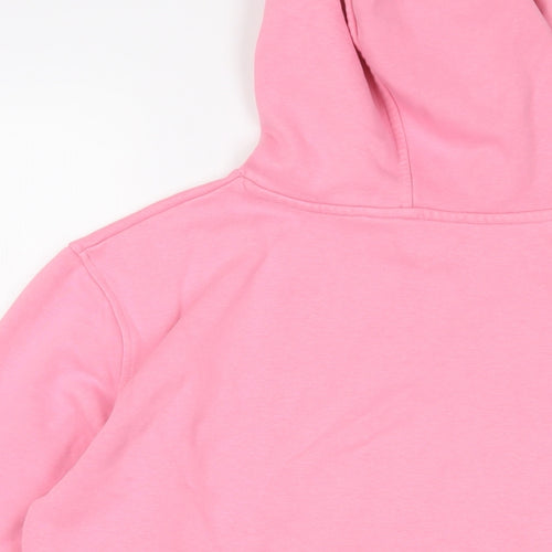 Marks and Spencer Womens Pink Cotton Pullover Hoodie Size 10 Pullover - Bonjour