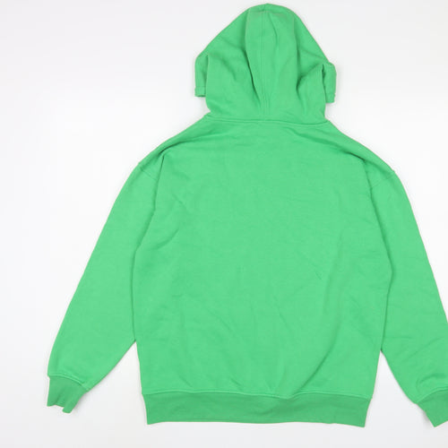 New Look Womens Green Cotton Pullover Hoodie Size S Pullover