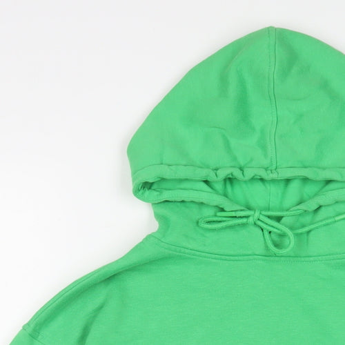 New Look Womens Green Cotton Pullover Hoodie Size S Pullover