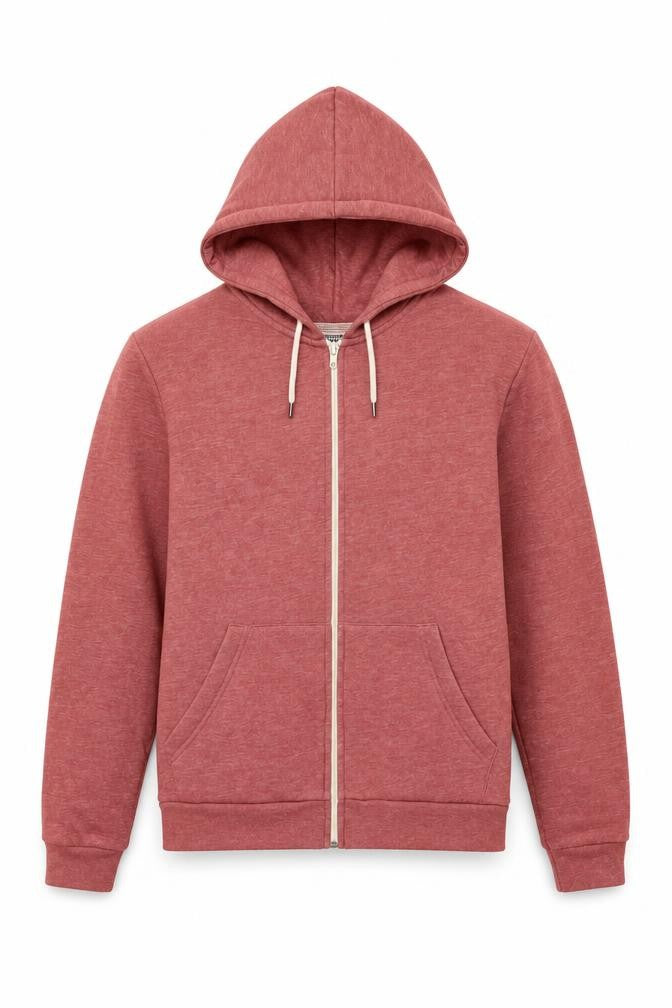 Topman Mens Red Cotton Full Zip Hoodie Size XS