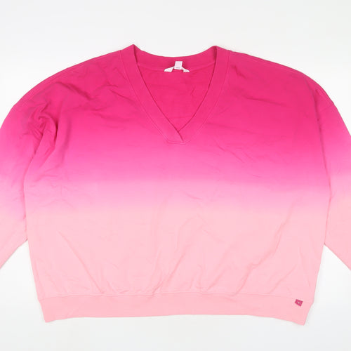 By Boutique Womens Pink Cotton Pullover Sweatshirt Size L Pullover