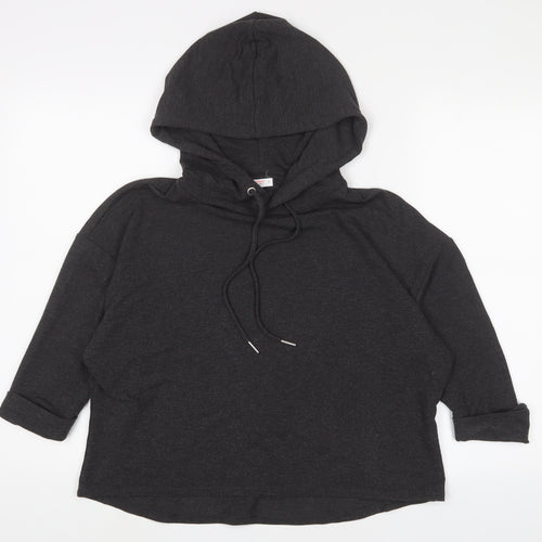 John Lewis Womens Grey Polyester Pullover Hoodie Size S Pullover
