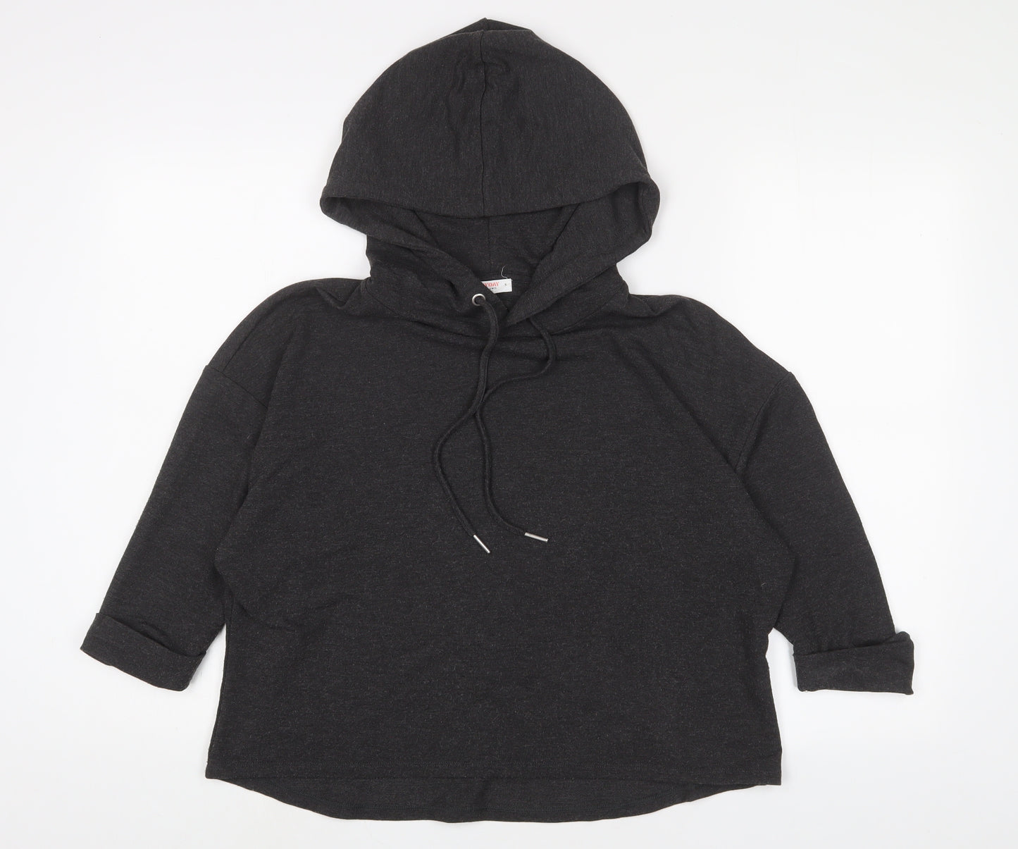 John Lewis Womens Grey Polyester Pullover Hoodie Size S Pullover