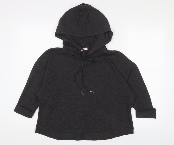 John Lewis Womens Grey Polyester Pullover Hoodie Size S Pullover