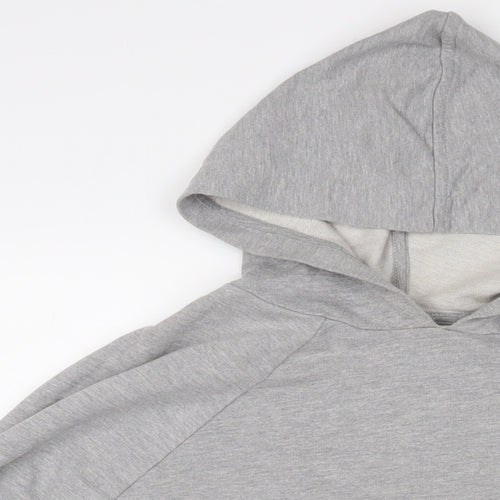 Simply Be Womens Grey Cotton Pullover Hoodie Size 20 Pullover