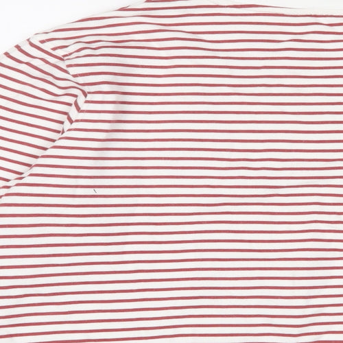 Marks and Spencer Womens Brown Striped Cotton Pullover Sweatshirt Size M Pullover