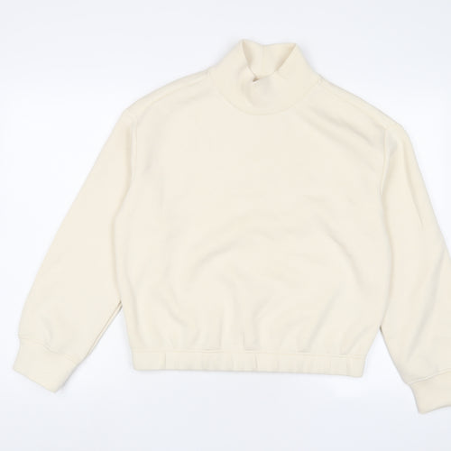 Marks and Spencer Womens Beige Polyester Pullover Sweatshirt Size S Pullover