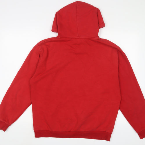 USAF Womens Red Cotton Pullover Hoodie Size 16 Pullover