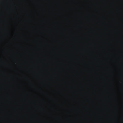 NEXT Womens Black Cotton Pullover Sweatshirt Size 10 - Fringed detail