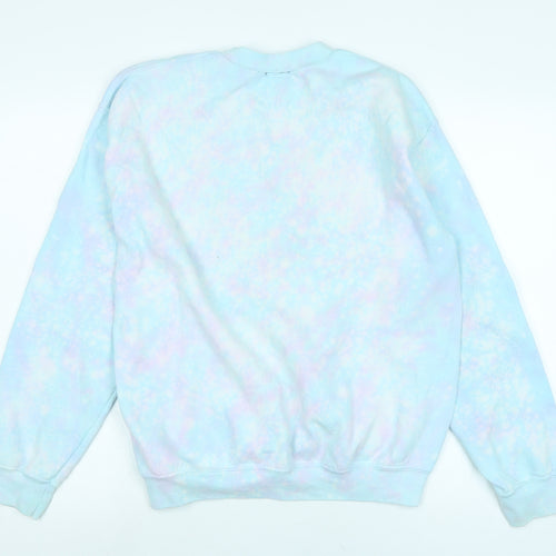 rachet Womens Blue Polyester Pullover Sweatshirt Size M - Logo