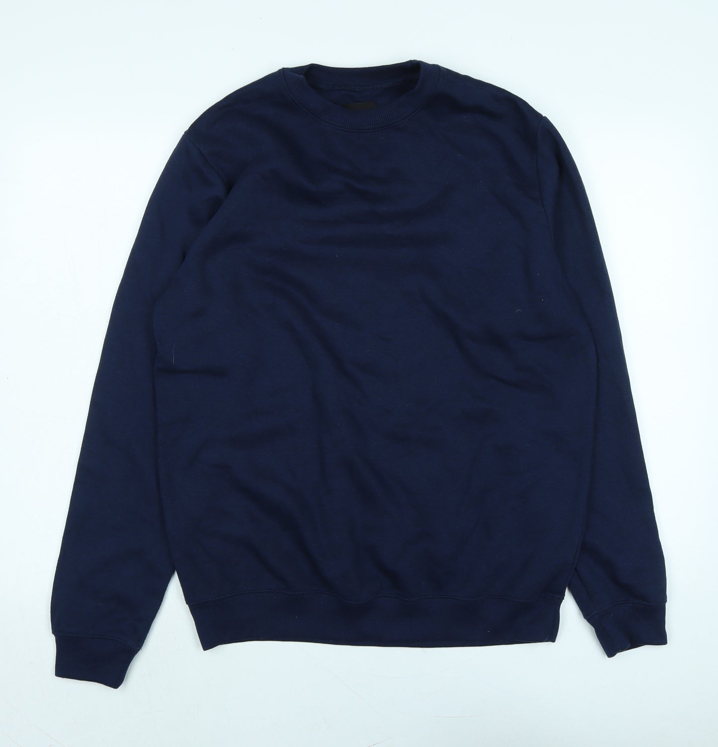 boohoo man Mens Blue Polyester Pullover Sweatshirt Size M