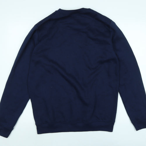 boohoo man Mens Blue Polyester Pullover Sweatshirt Size M