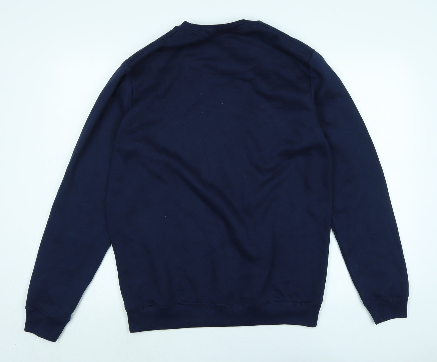 boohoo man Mens Blue Polyester Pullover Sweatshirt Size M