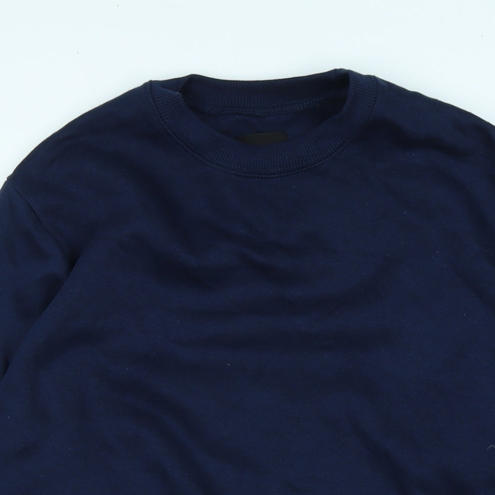 boohoo man Mens Blue Polyester Pullover Sweatshirt Size M