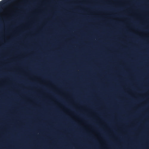 boohoo man Mens Blue Polyester Pullover Sweatshirt Size M