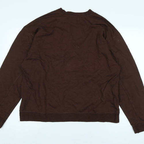 December's Womens Brown Polyester Pullover Sweatshirt Size L