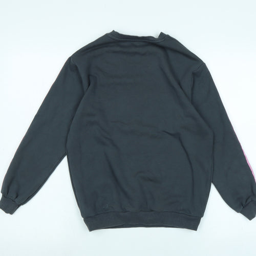New Look Girls Grey Polyester Pullover Sweatshirt Size 9 Years