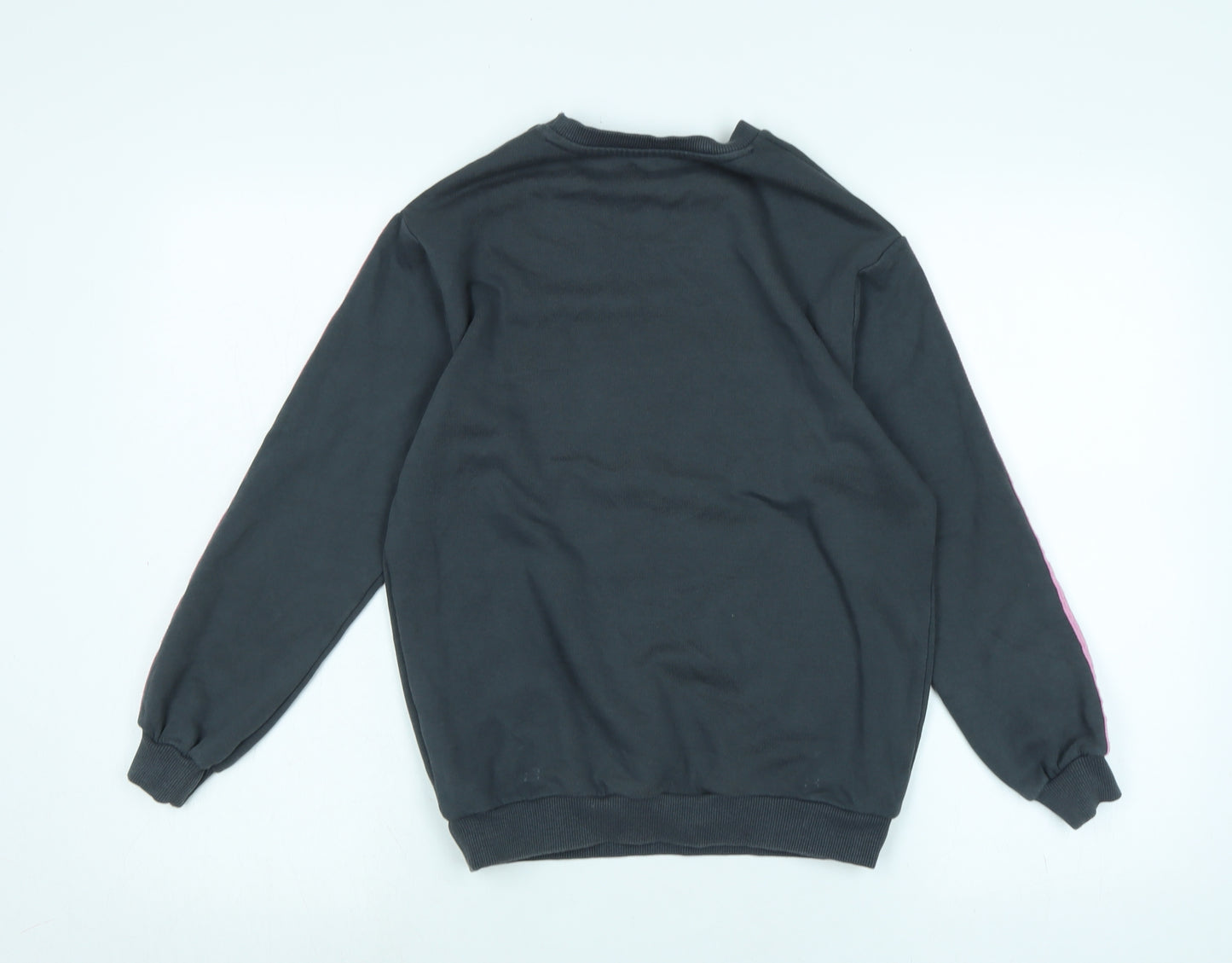 New Look Girls Grey Polyester Pullover Sweatshirt Size 9 Years