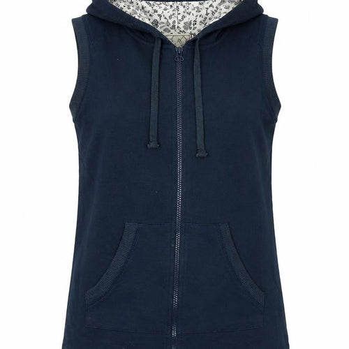 M&Co Womens Blue Gilet Waistcoat Size 10 Zip