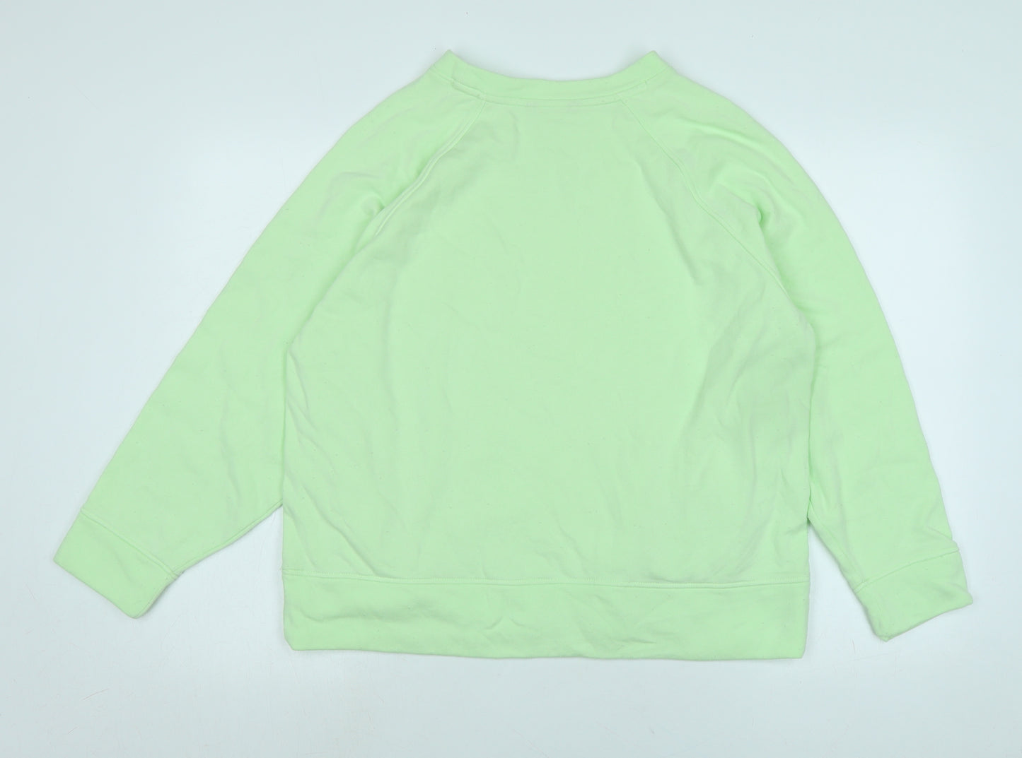 Good Move Womens Green Polyester Pullover Sweatshirt Size 14