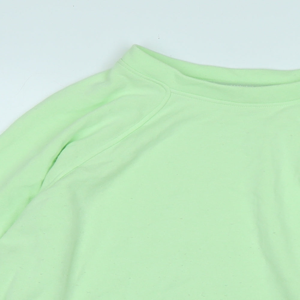 Good Move Womens Green Polyester Pullover Sweatshirt Size 14
