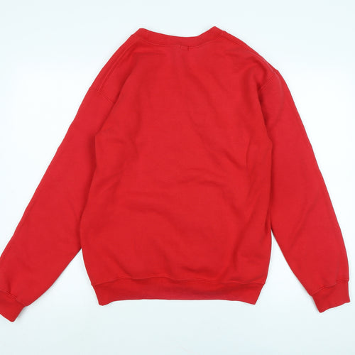 River Island Womens Red Polyester Pullover Sweatshirt Size XS