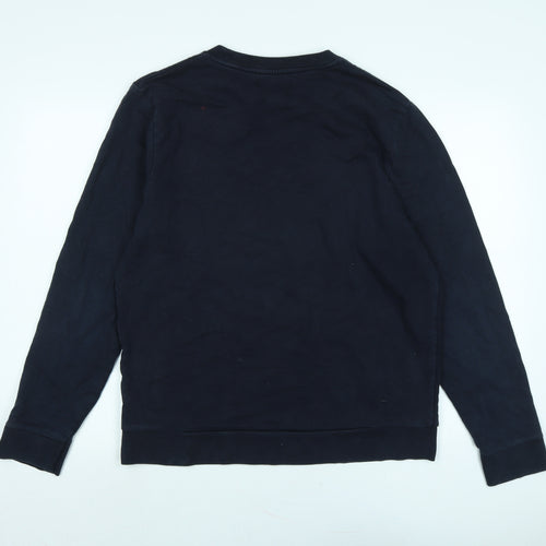 River Island Womens Blue Polyester Pullover Sweatshirt Size L
