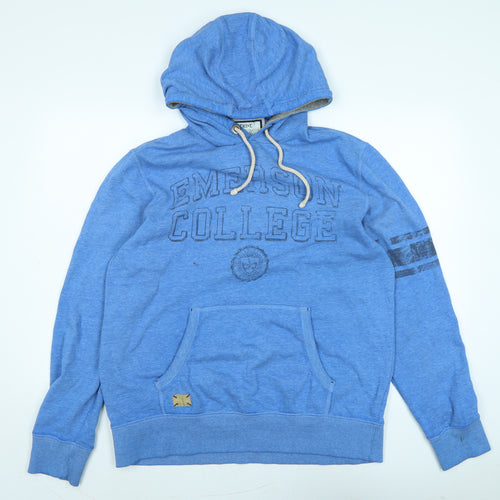 NEXT Mens Blue Polyester Pullover Hoodie Size L