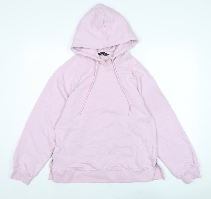 Marks and Spencer Womens Purple Polyester Pullover Hoodie Size 10