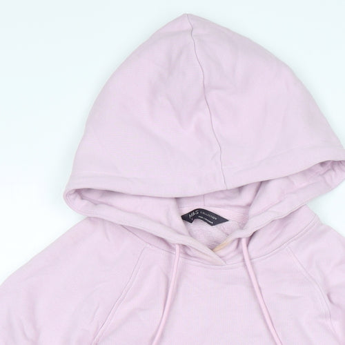 Marks and Spencer Womens Purple Polyester Pullover Hoodie Size 10