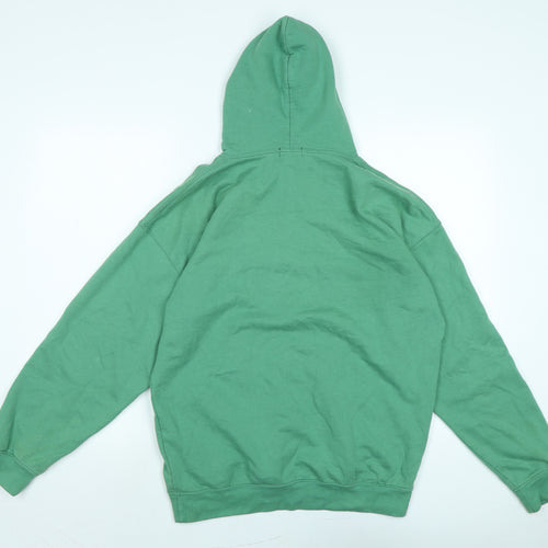 Boohoo Womens Green Polyester Pullover Hoodie Size XS